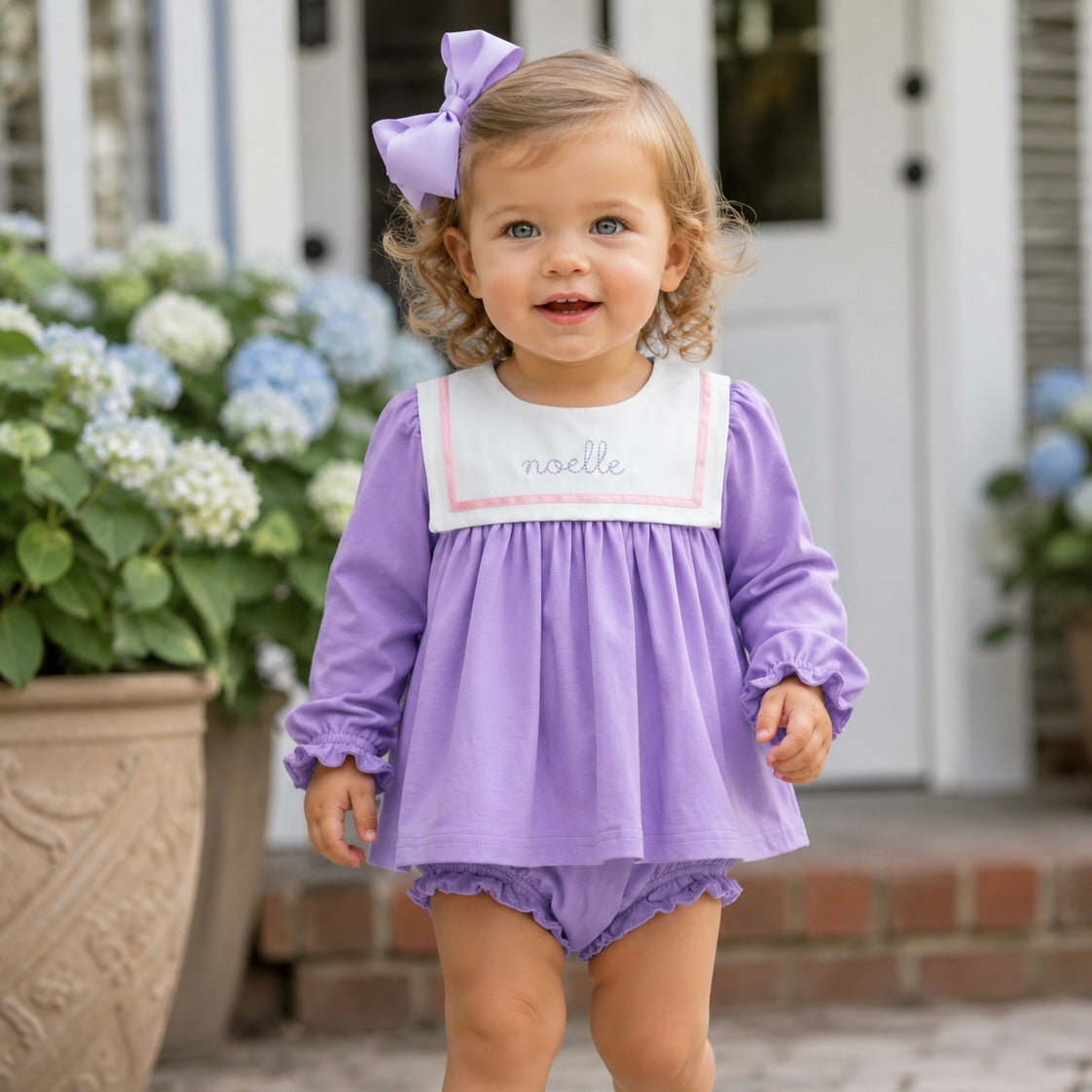 Lavender Bib Swing Set