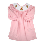 Smocked Gingerbread House Dress
