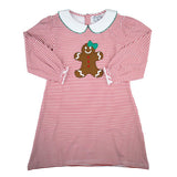 Christmas Red Striped Gingerbread Dress