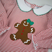Christmas Red Striped Gingerbread Dress