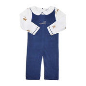 Gingerbread Man Peter Pan White Collar Knit Shirt