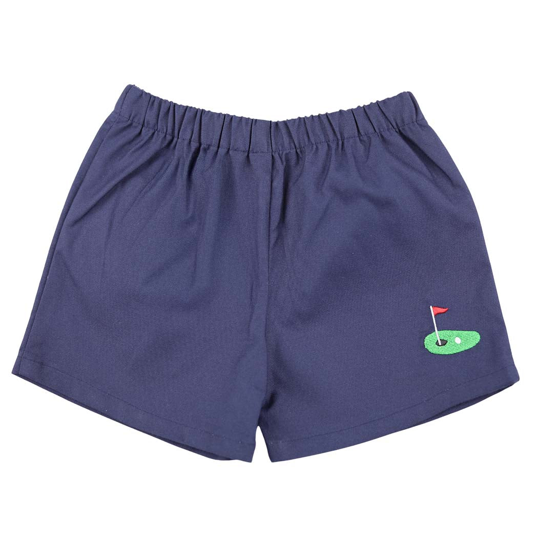 Boys Navy Golf Shorts