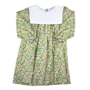 Green Floral Bib Dress