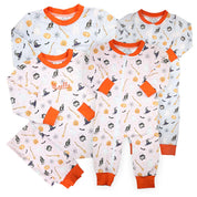 Pink Halloween Print Zippy Loungewear