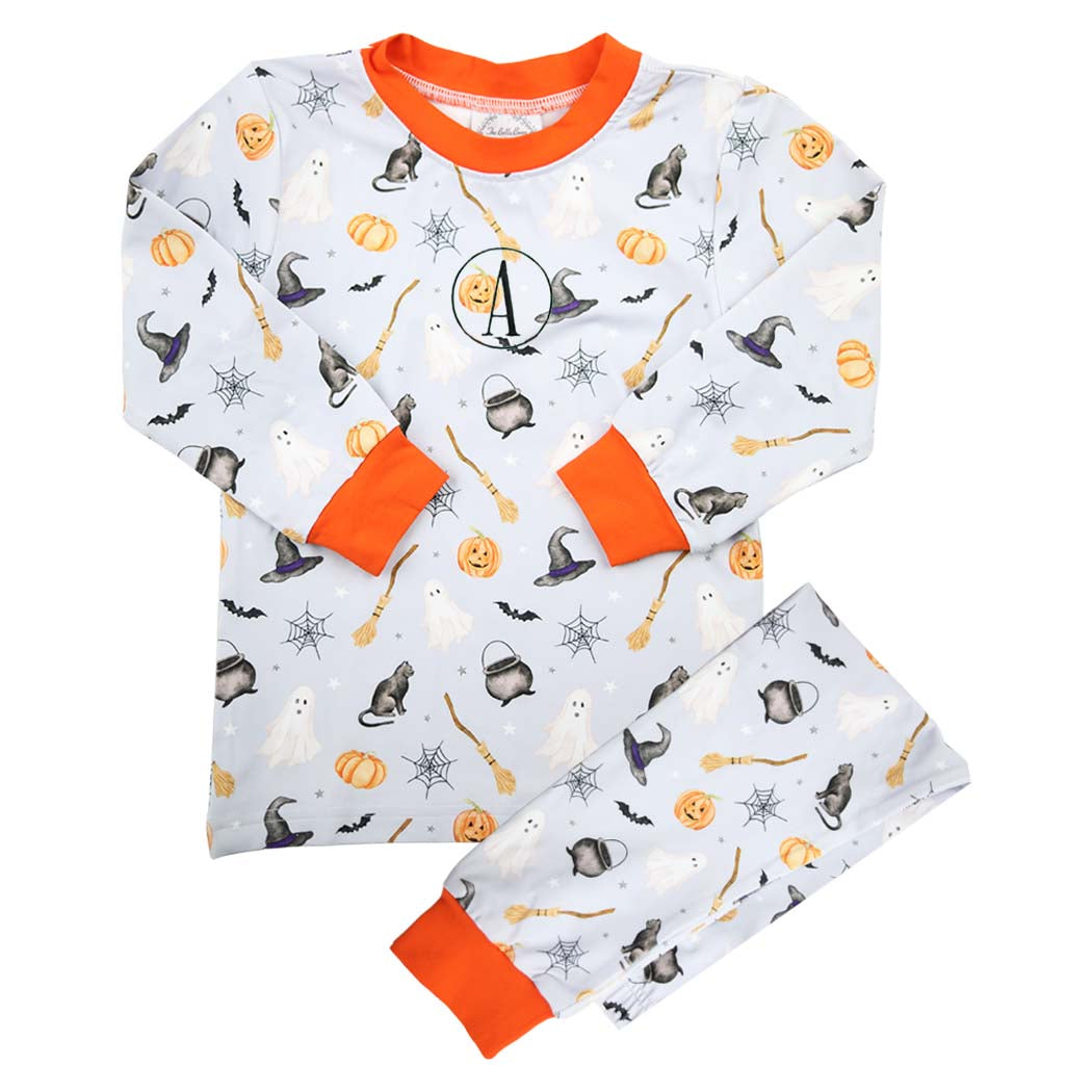 Blue Halloween Print Loungewear