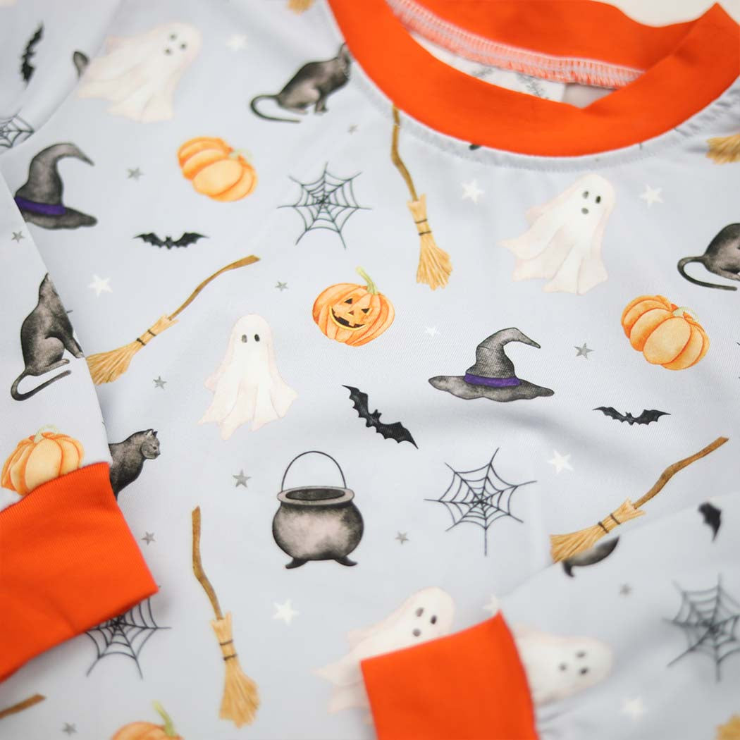 Blue Halloween Print Loungewear