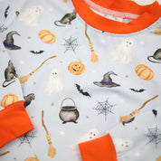 Blue Halloween Print Loungewear