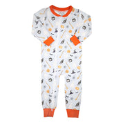 Blue Halloween Print Zippy Loungewear