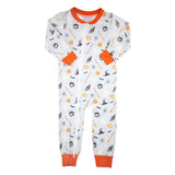 Blue Halloween Print Zippy Loungewear