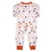 Pink Halloween Print Zippy Loungewear