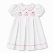 Pretty in Pink Gingham Apple Dress
