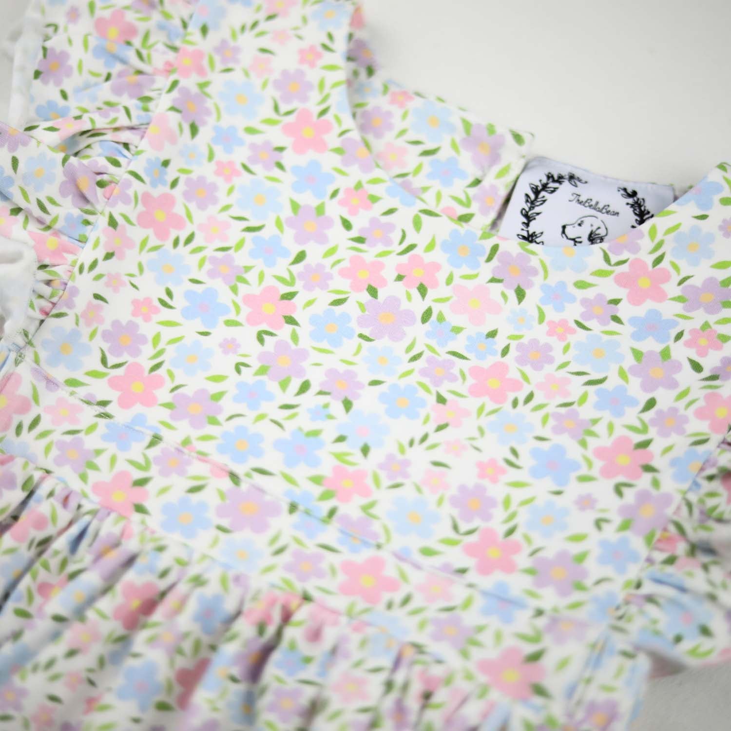 Spring Floral Ruffle Swing Set