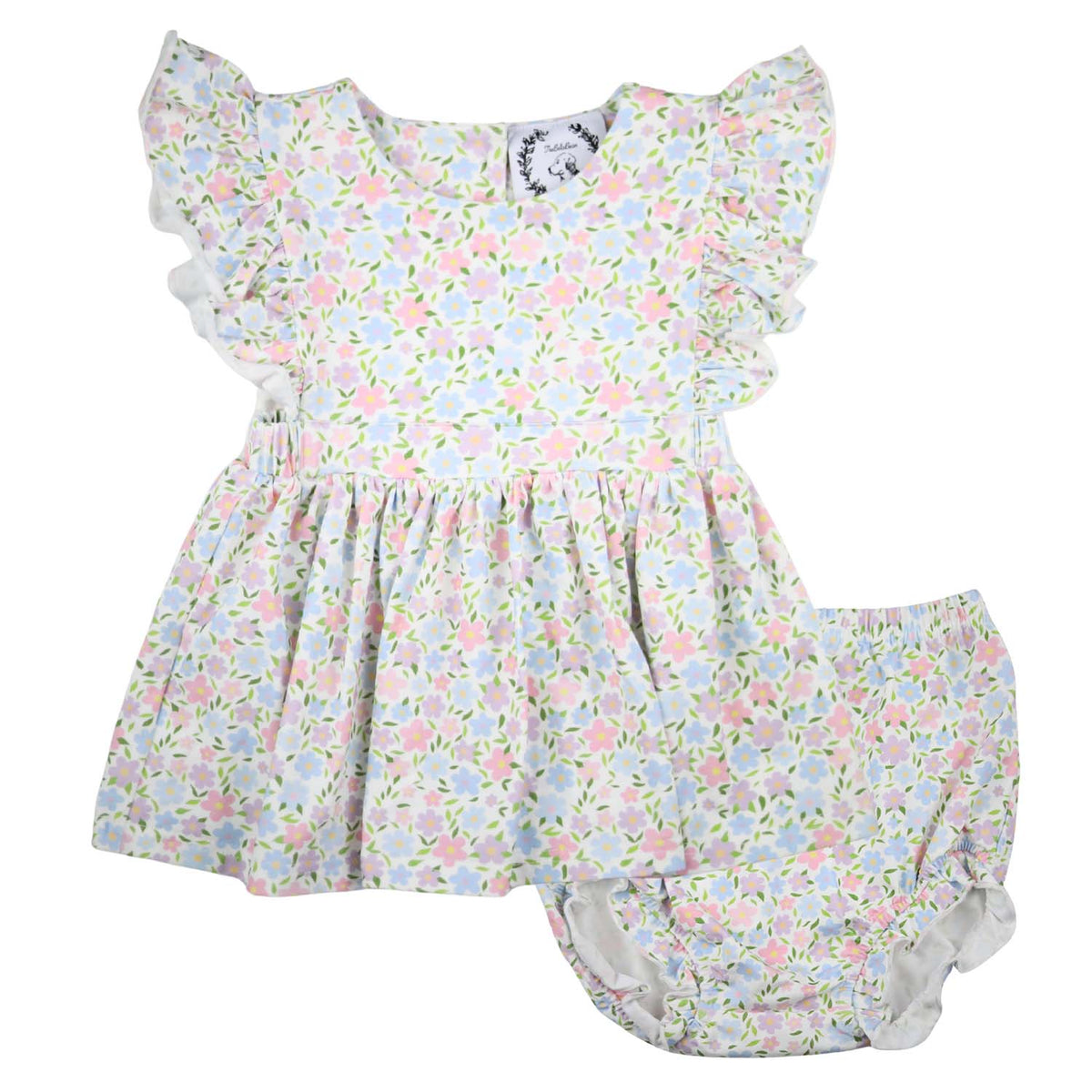 Spring Floral Ruffle Swing Set