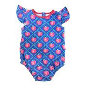 Navy Apple & Vine Printed Bubble