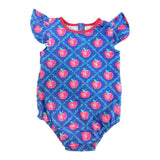 Navy Apple & Vine Printed Bubble