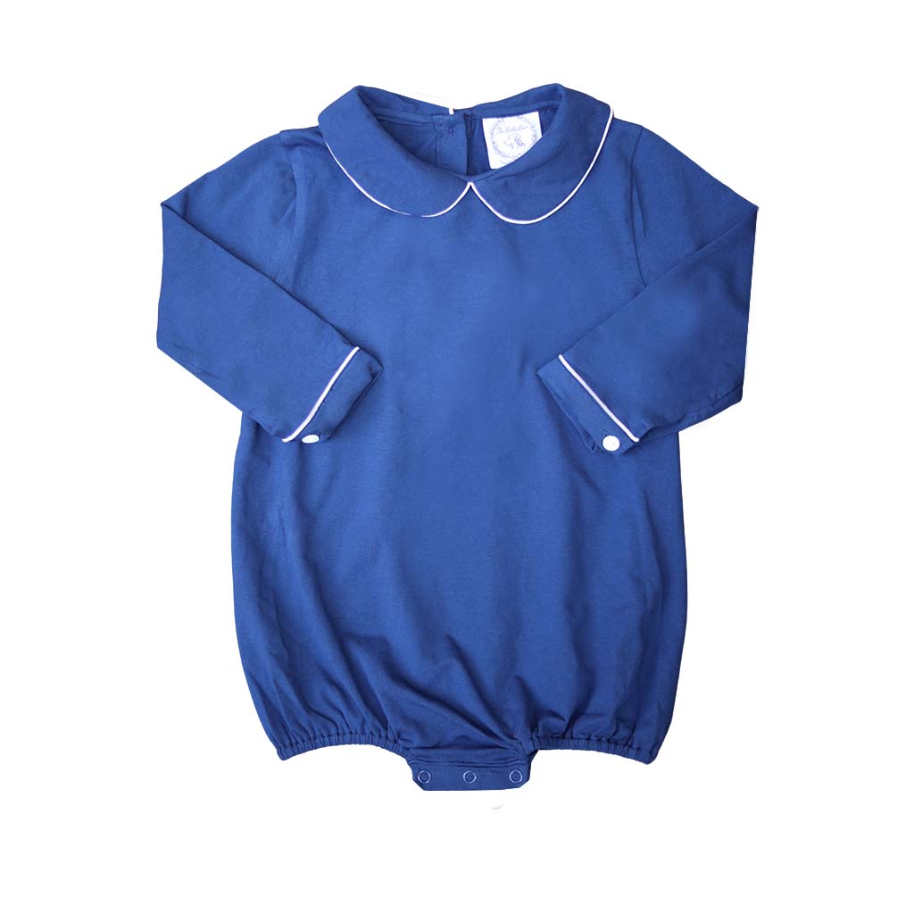 Navy Classic Long-Sleeve Bubble