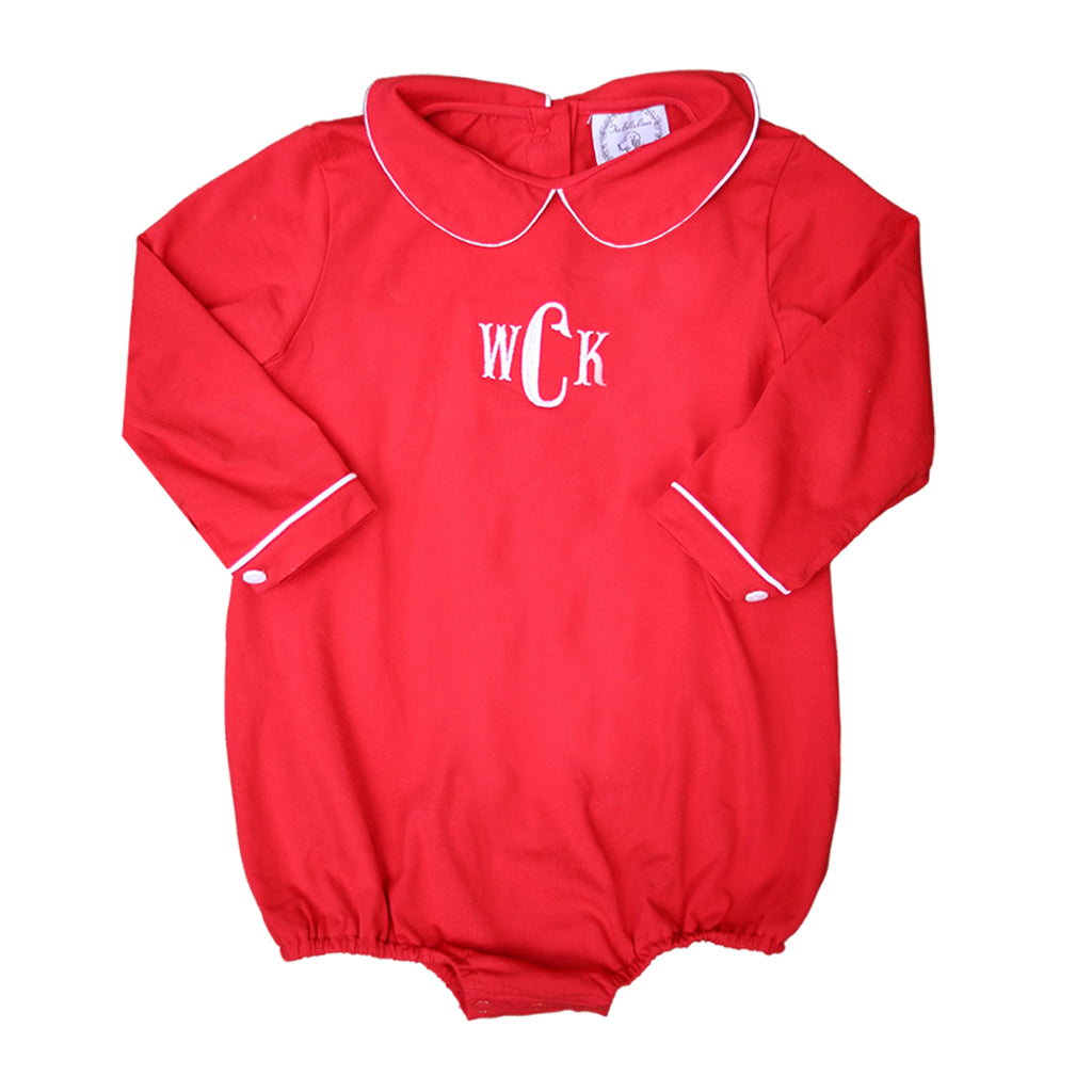 Red Classic Baby Long-Sleeve Bubble