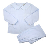 Blue Gingham Pant Set