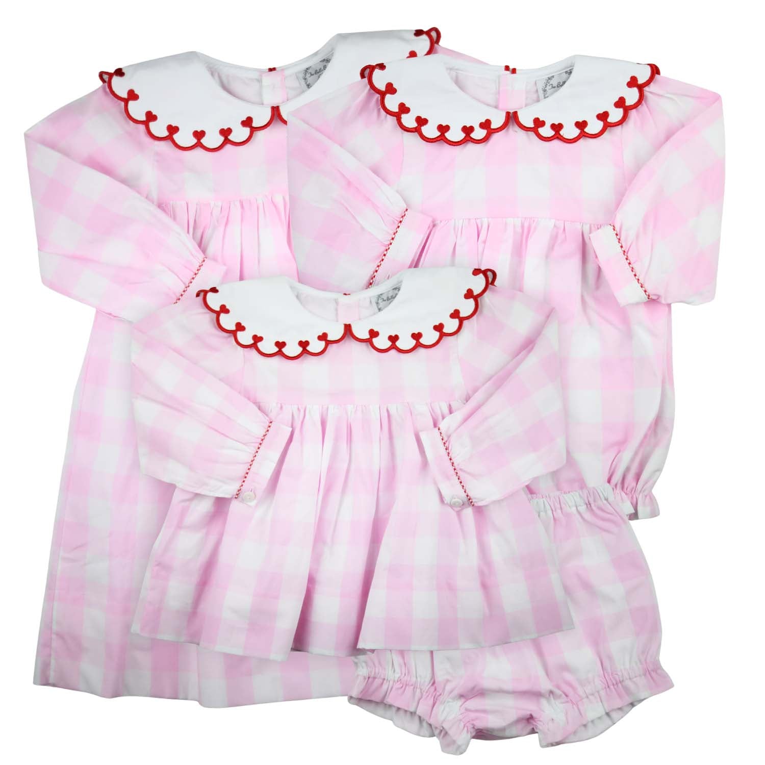 Pink Gingham Heart Dress