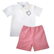 Parker Red Oxford Shorts