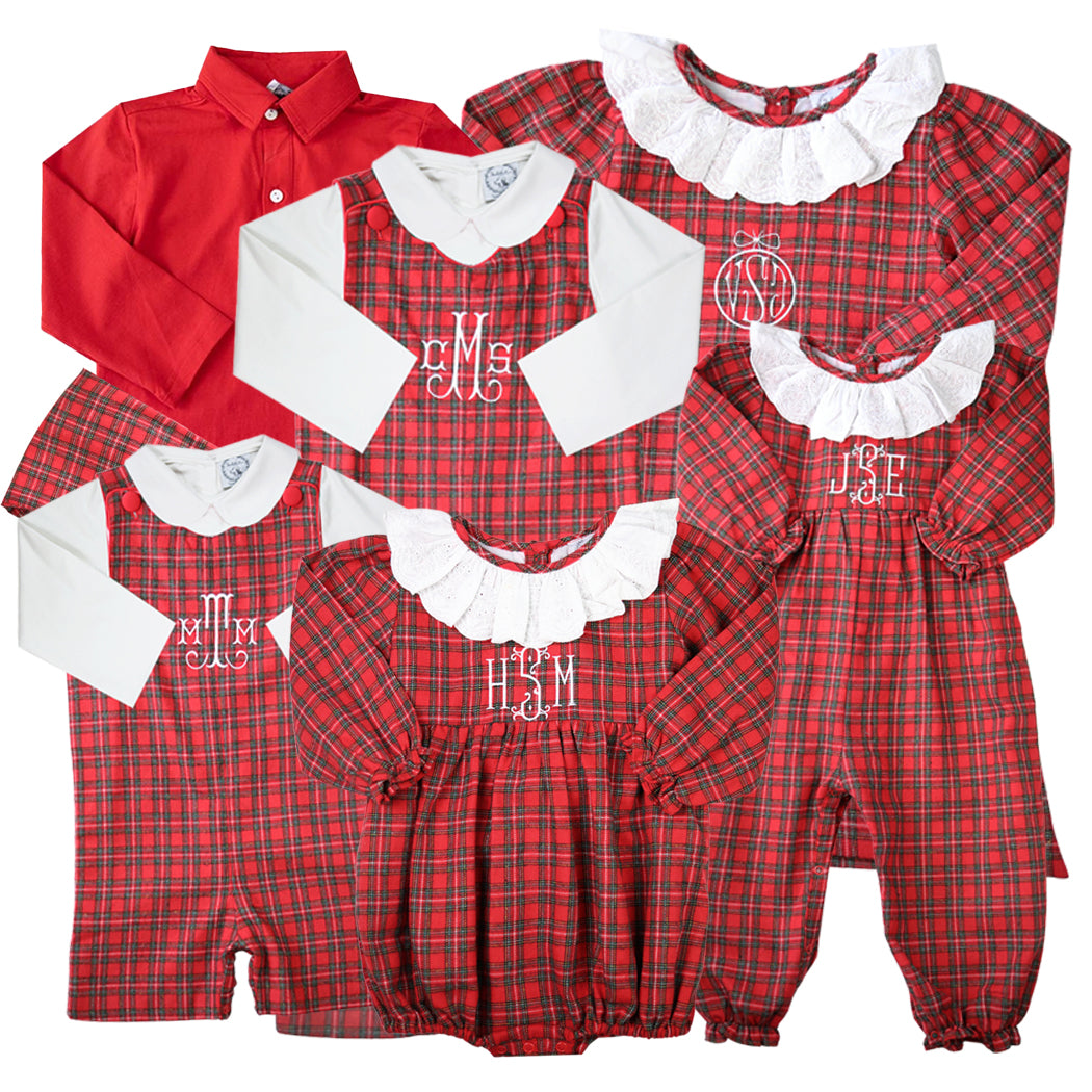 Christmas Plaid Button-Down Shirt