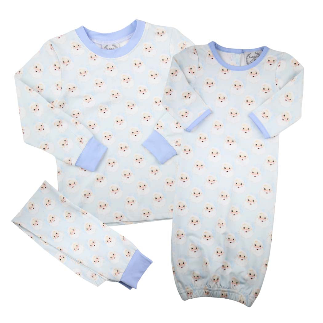 Baby Blue Santa Baby Gown