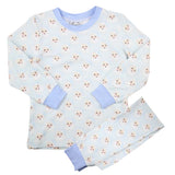 Baby Blue Santa Loungewear Set