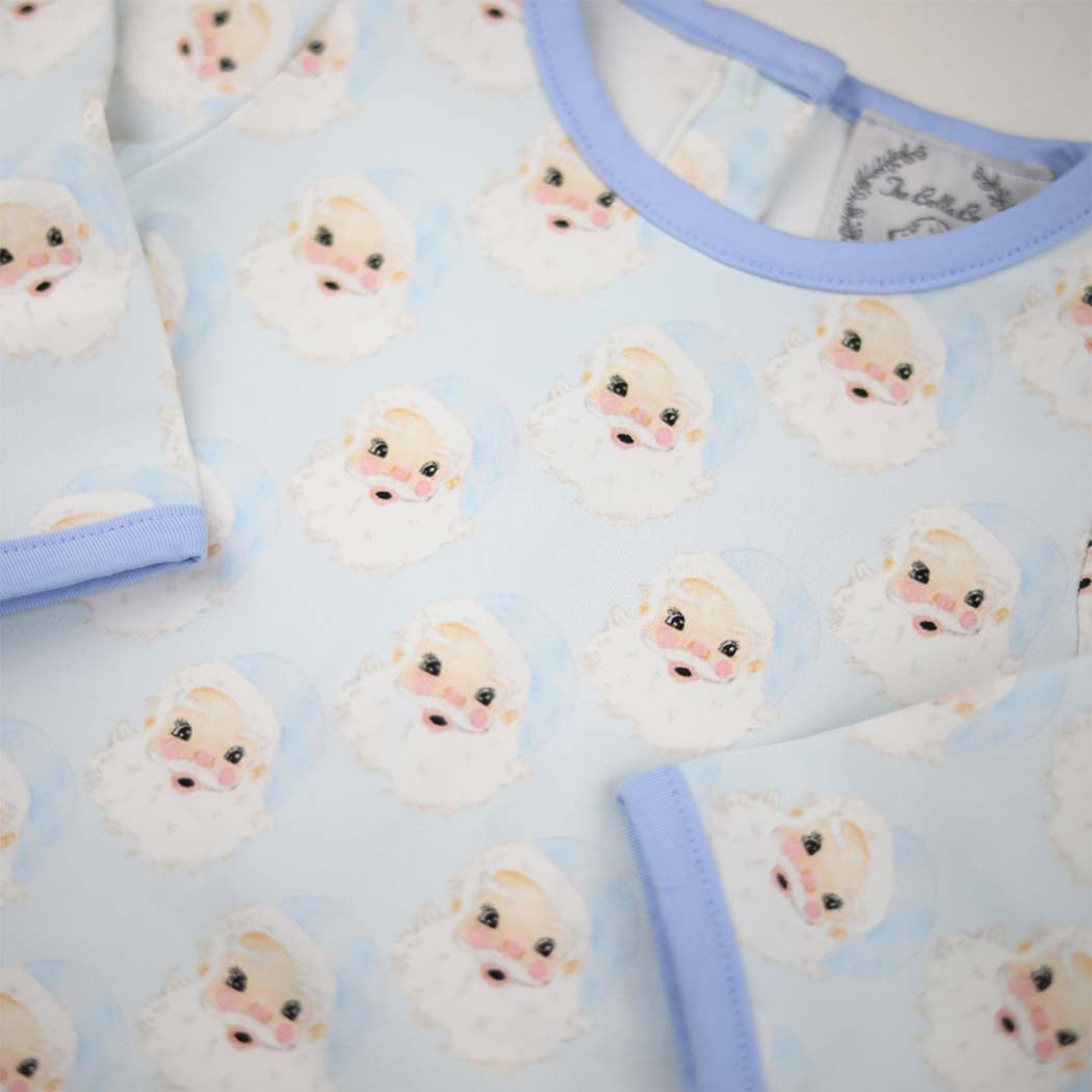 Baby Blue Santa Loungewear Set
