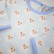 Baby Blue Santa Loungewear Set