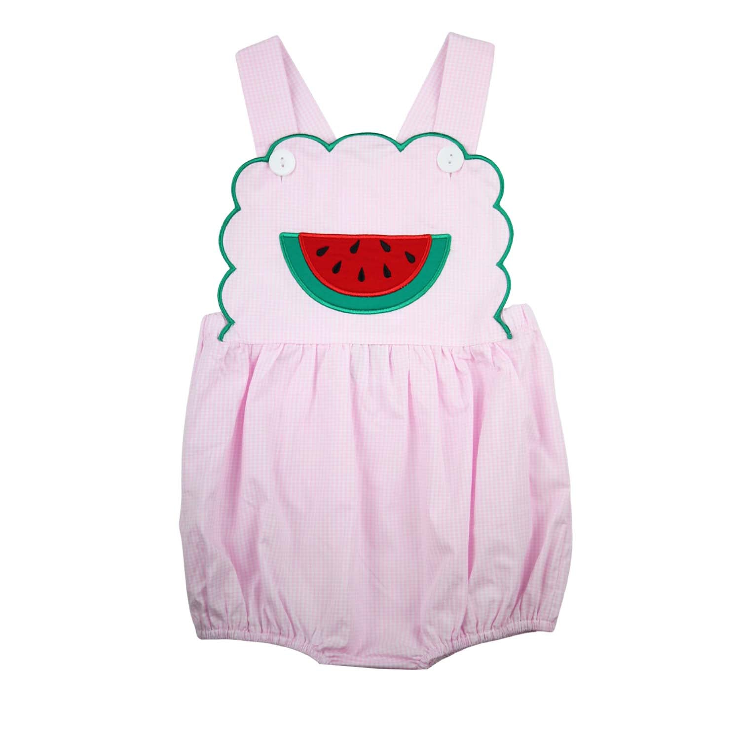 Pink Watermelon Scalloped Bubble