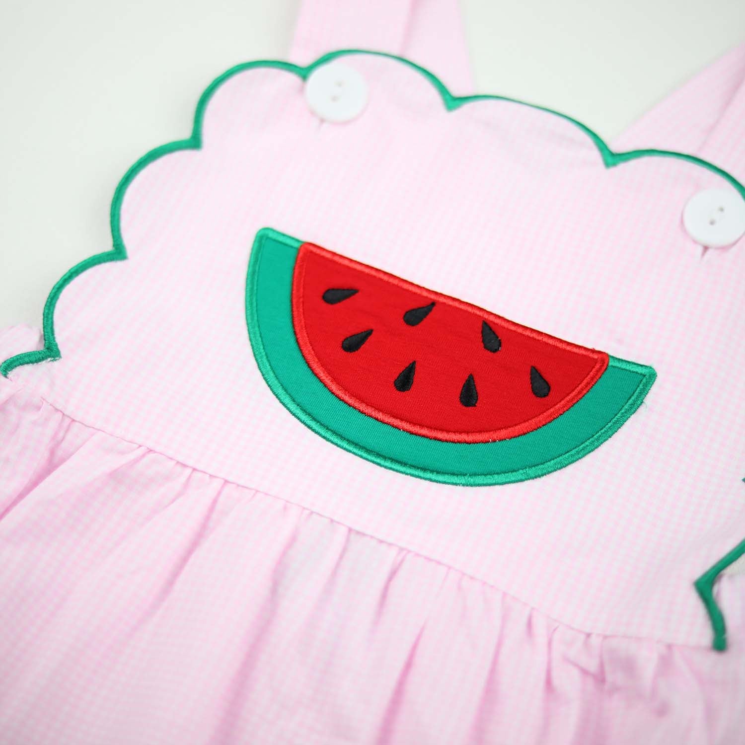 Pink Watermelon Scalloped Bubble