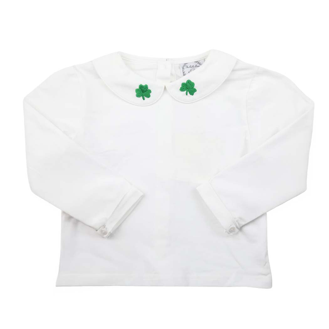 Unisex Peter Pan Shirt with Shamrocks