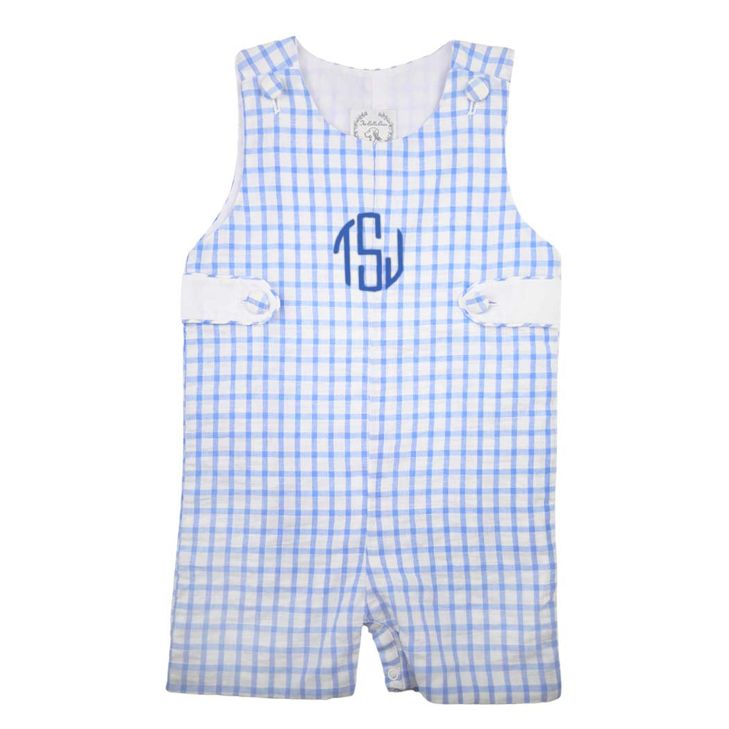 Blue Windowpane Shortall