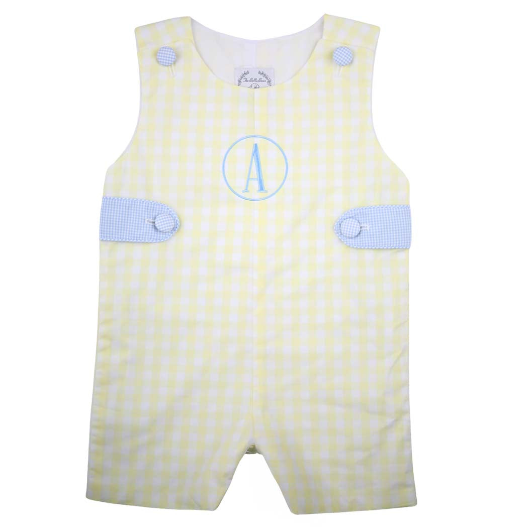 Yellow Gingham Shortall