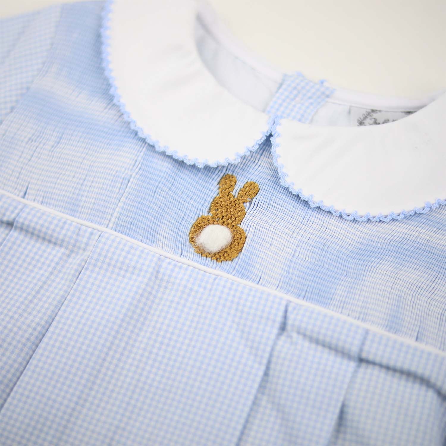 Easter Blue Gingham Bunny Bubble