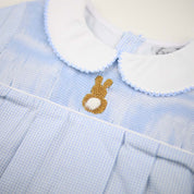 Easter Blue Gingham Bunny Bubble