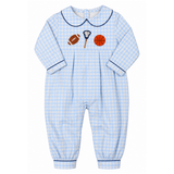 Sports Lovers Gingham Romper