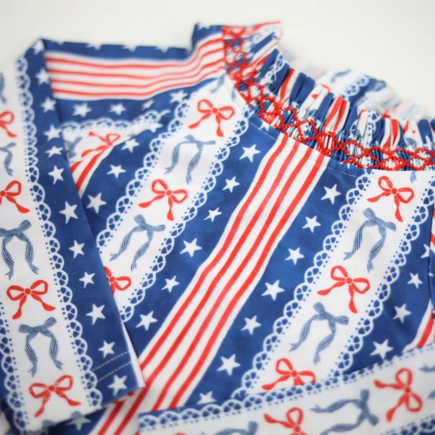 Girls Patriotic Rashguard Swimsuit