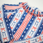 Girls Patriotic Rashguard Swimsuit