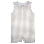 Autumn Khaki Gingham Shortall