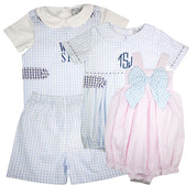 Blue Windowpane Boys Shorts