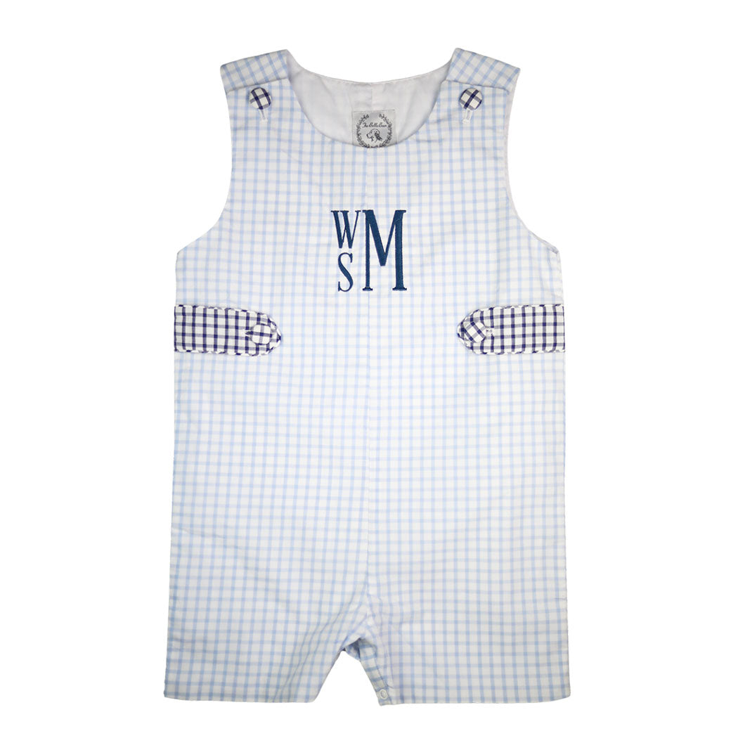 Blue Windowpane Shortall