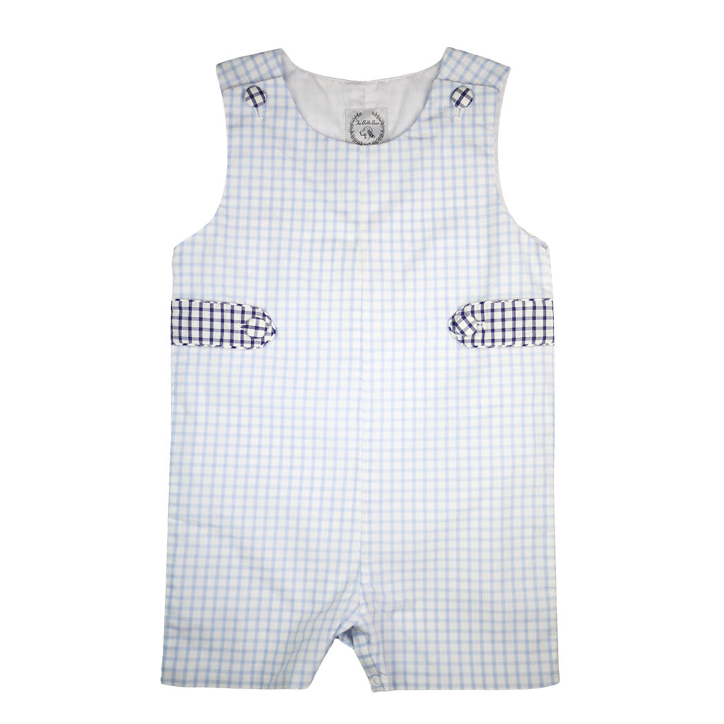 Blue Windowpane Shortall