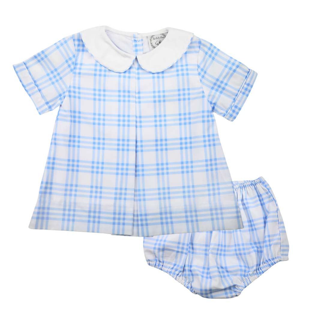Blue Windowpane Swing Set