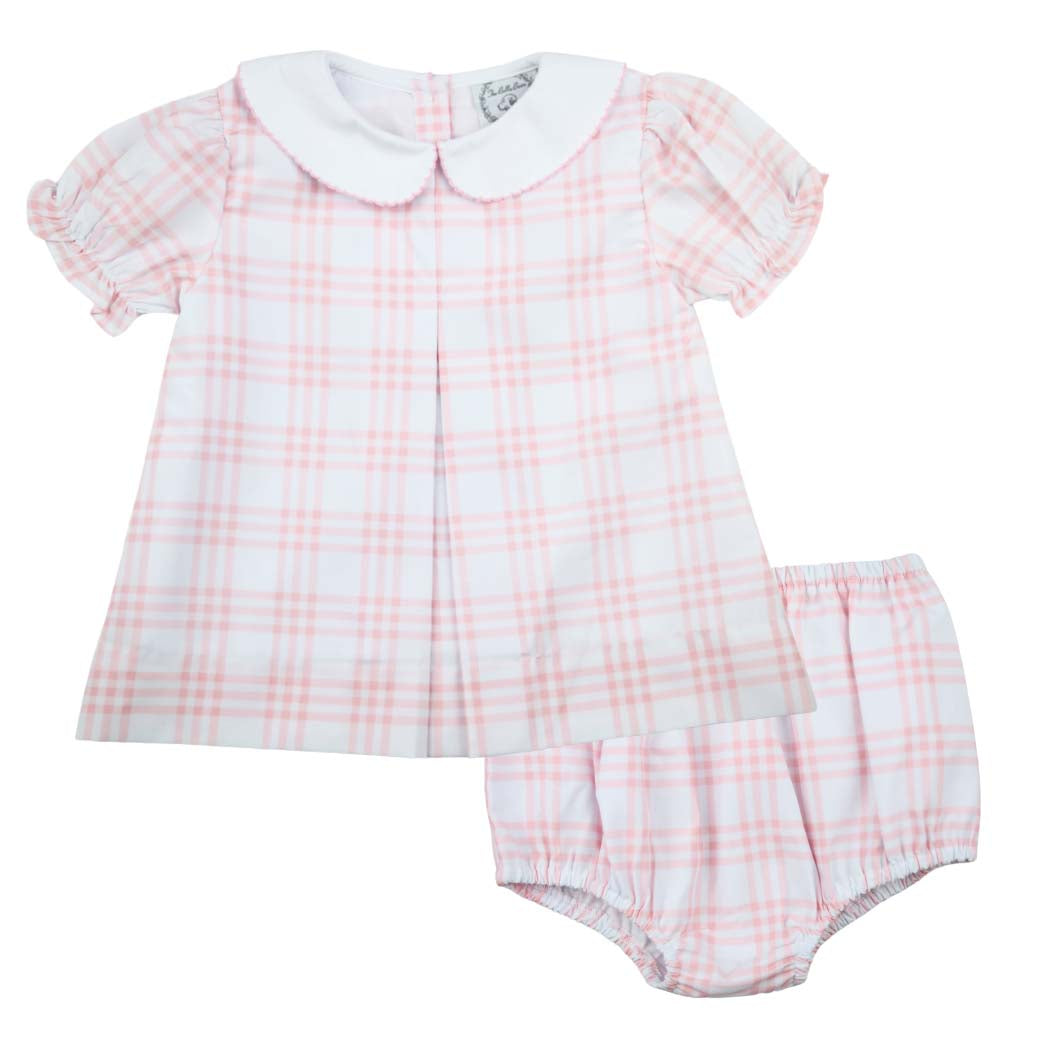Pink Windowpane Swing Set
