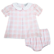 Pink Windowpane Swing Set