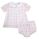 Pink Windowpane Swing Set