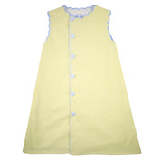 Yellow Gingham Scalloped Dress