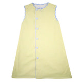 Yellow Gingham Scalloped Dress