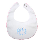 Pink RicRac Burp Cloth & Bib Set